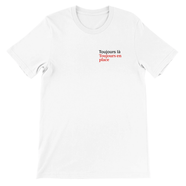 T-shirt Blanc Homme Premium - Toujours là - Kentu