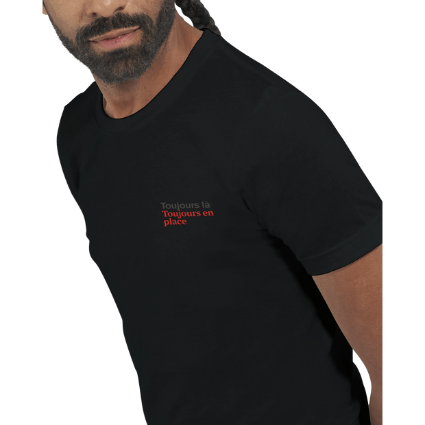 T-shirt Noir Homme Premium - Toujours là - Kentu